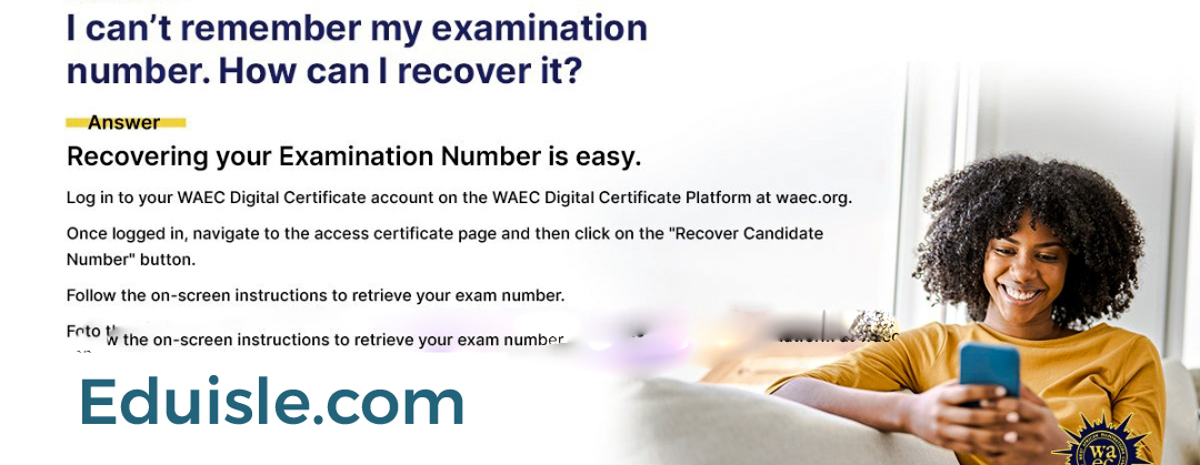 How to Retrieve Your WAEC Examination Number